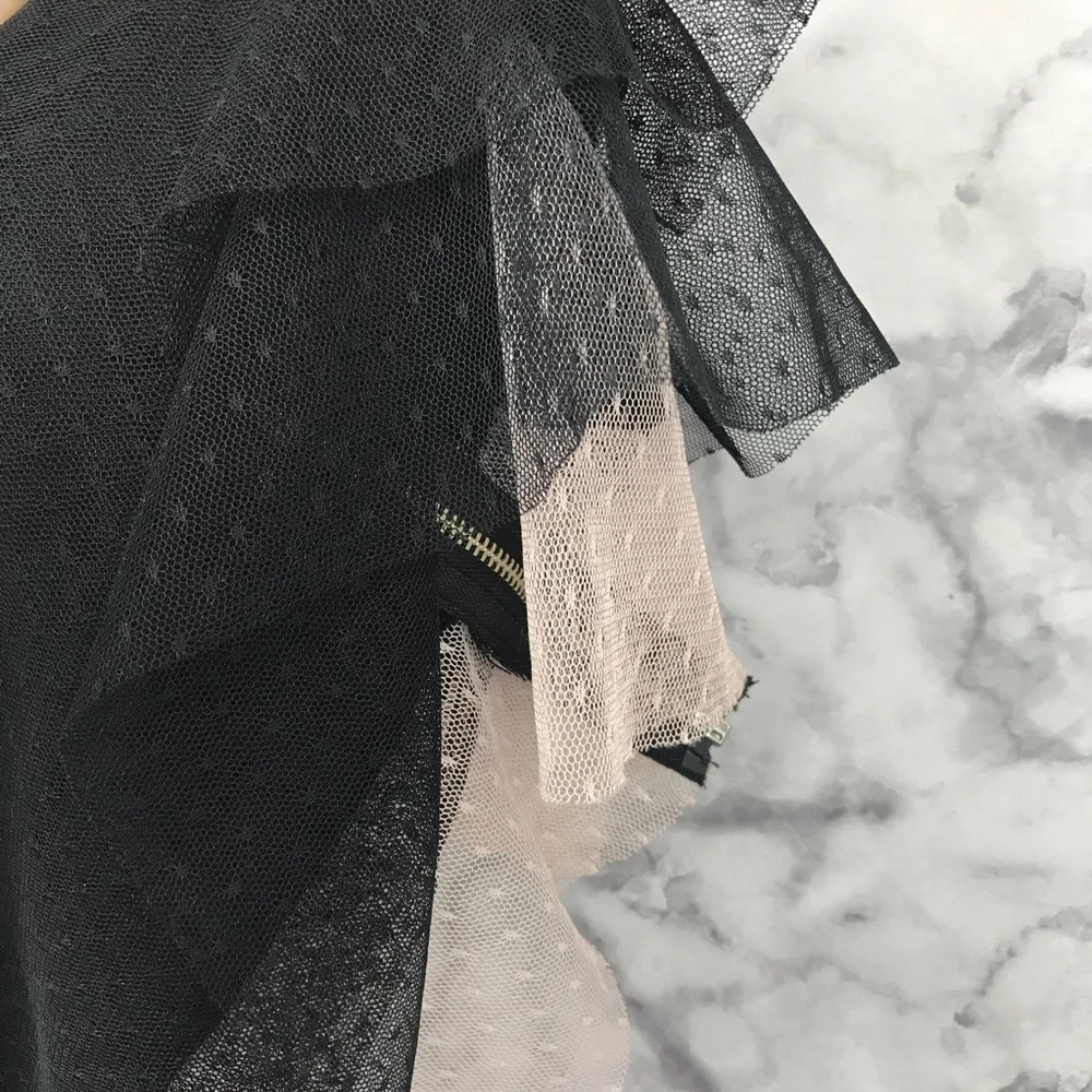 Daytrip Black Lace Ruffle Top Medium - Picture 8 of 8